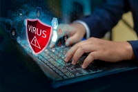 Mit Virus infizierter Computer